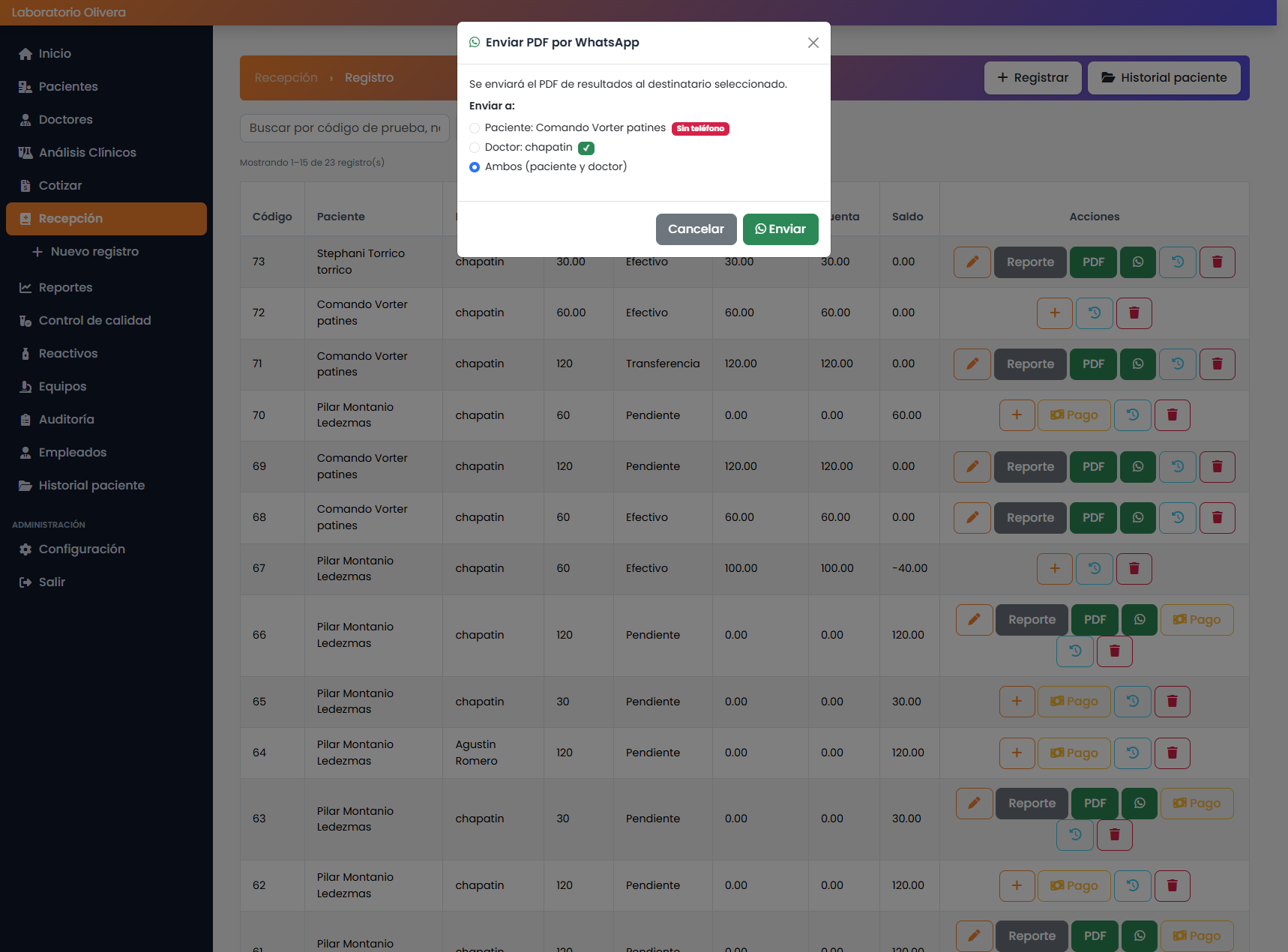 Captura Notificaciones Whatsapp